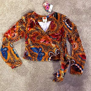 Vintage looking far by Anthropologie tie top